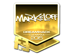 Наклейка | markeloff (золотая) | Клуж-Напока 2015