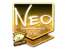 Наклейка | NEO (золотая) | Клуж-Напока 2015