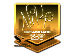 Наклейка | NiKo (золотая) | Клуж-Напока 2015