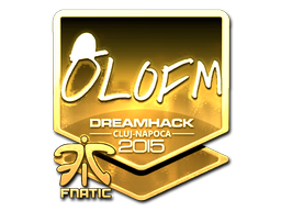 Наклейка | olofmeister (золотая) | Клуж-Напока 2015
