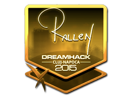Наклейка | rallen (золотая) | Клуж-Напока 2015