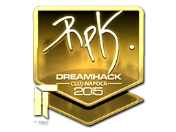 Наклейка | RpK (золотая) | Клуж-Напока 2015