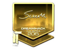 Наклейка | ScreaM (золотая) | Клуж-Напока 2015
