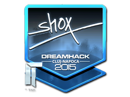 Наклейка | shox (металлическая) | Клуж-Напока 2015