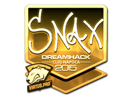 Наклейка | Snax (золотая) | Клуж-Напока 2015