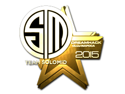 Наклейка | Team SoloMid (золотая) | Клуж-Напока 2015
