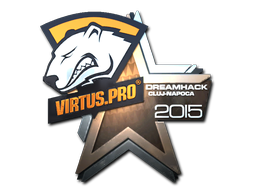 Наклейка | Virtus.Pro (металлическая) | Клуж-Напока 2015