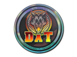 Наклейка | dAT team (голографическая) | Кёльн 2014