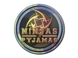 Наклейка | Ninjas in Pyjamas (голографическая) | Кёльн 2014