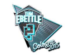 Наклейка | Team eBettle (металлическая) | Кёльн 2015