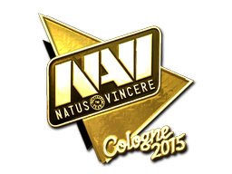 Наклейка | Natus Vincere (золотая) | Кёльн 2015