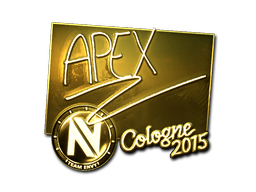 Наклейка | apEX (золотая) | Кёльн 2015
