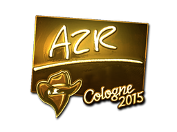 Наклейка | AZR (золотая) | Кёльн 2015