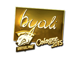 Наклейка | byali (золотая) | Кёльн 2015