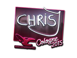 Наклейка | chrisJ (металлическая) | Кёльн 2015