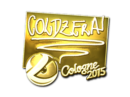 Наклейка | coldzera (золотая) | Кёльн 2015