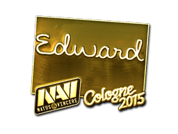 Наклейка | Edward (золотая) | Кёльн 2015