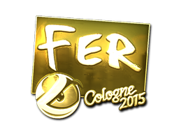 Наклейка | fer (золотая) | Кёльн 2015