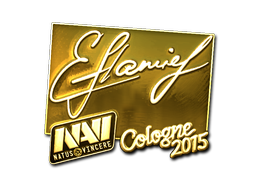 Наклейка | flamie (золотая) | Кёльн 2015