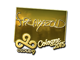 Sticker | freakazoid (Gold) | Cologne 2015