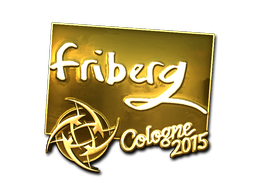 Наклейка | friberg (золотая) | Кёльн 2015