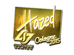 Наклейка | hazed (золотая) | Кёльн 2015