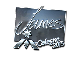 Наклейка | James (металлическая) | Кёльн 2015
