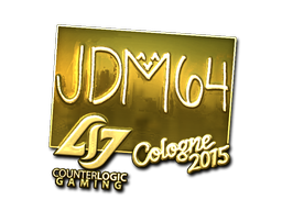Наклейка | jdm64 (золотая) | Кёльн 2015