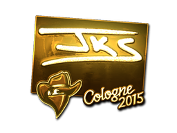 Наклейка | jks (золотая) | Кёльн 2015