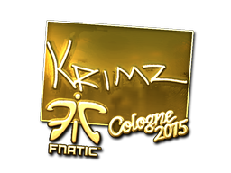Наклейка | KRIMZ (золотая) | Кёльн 2015
