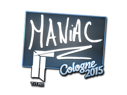 Наклейка | Maniac | Кёльн 2015