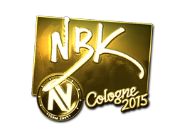 Наклейка | NBK- (золотая) | Кёльн 2015