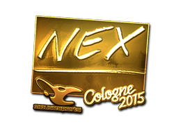 Наклейка | nex (золотая) | Кёльн 2015