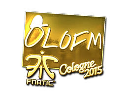 Наклейка | olofmeister (золотая) | Кёльн 2015