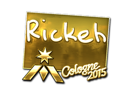 Наклейка | Rickeh (золотая) | Кёльн 2015