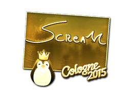 Sticker | ScreaM (Gold) | Cologne 2015