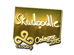 Наклейка | Skadoodle (золотая) | Кёльн 2015