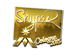 Наклейка | SnypeR (золотая) | Кёльн 2015
