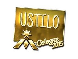 Наклейка | USTILO (золотая) | Кёльн 2015