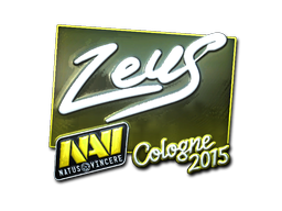 Наклейка | Zeus (металлическая) | Кёльн 2015