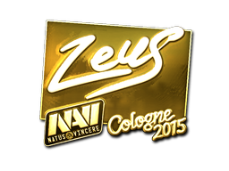 Наклейка | Zeus (золотая) | Кёльн 2015