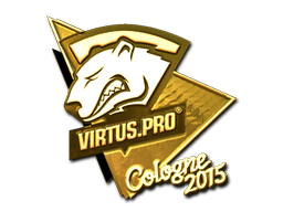 Наклейка | Virtus.Pro (золотая) | Кёльн 2015