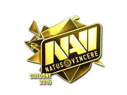 Наклейка | Natus Vincere (золотая) | Кёльн 2016