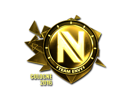 Наклейка | Team EnVyUs (золотая) | Кёльн 2016