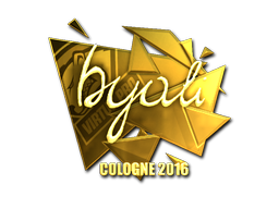 Наклейка | byali (золотая) | Кёльн 2016