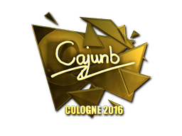 Наклейка | cajunb (золотая) | Кёльн 2016