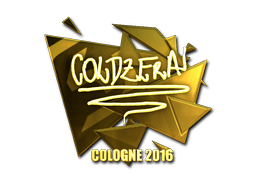 Наклейка | coldzera (золотая) | Кёльн 2016