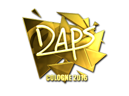 Наклейка | daps (золотая) | Кёльн 2016