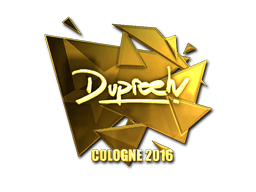 Наклейка | dupreeh (золотая) | Кёльн 2016
