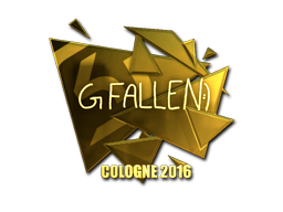 Наклейка | FalleN (золотая) | Кёльн 2016